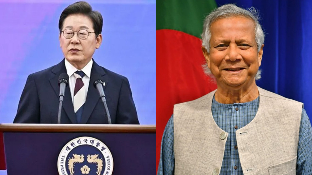 দক্ষিণ কোরিয়ার নতুন প্রেসিডেন্টকে প্রধান উপদেষ্টার অভিনন্দন