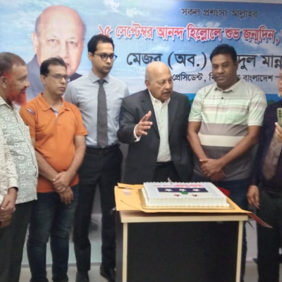 মেজর মান্নানের ৮৬তম জন্মদিন পালন করে নেতা কর্মীরা