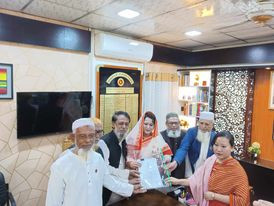 মনোনয়ন জমা দিলেন সেলিমা আহমাদ, চাইলেন দোয়া