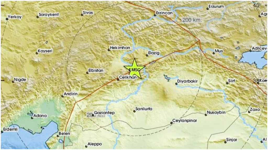 তুরস্কে ৬.১ মাত্রার শক্তিশালী ভূমিকম্পের আঘাত