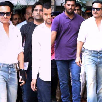 হাতে প্লাস্টার নিয়ে সেই বাড়িতেই ফিরলেন সাইফ আলি খান