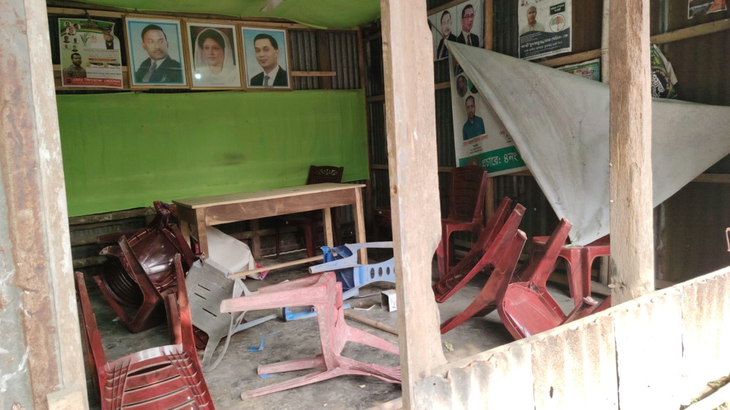 লোহাগড়ায় বিএনপির কার্যালয়, শিক্ষা প্রতিষ্ঠানসহ বাড়িঘর ভাংচুর ও লুটপাটের অভিযোগ
