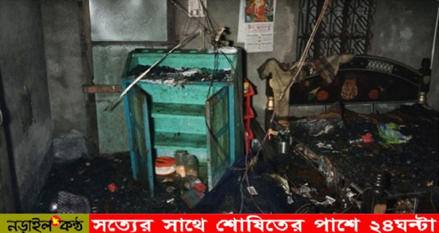 নড়াইলে সনাতন ধর্মাবলম্বীদের বাড়ি-মন্দির ভাঙচুর, অগ্নিসংযোগ