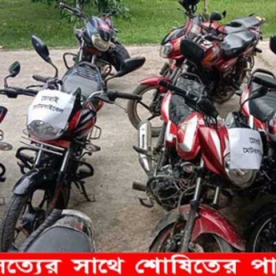 নড়াইলে ৮ মোটরসাইকেল জব্দ, আটক ৪