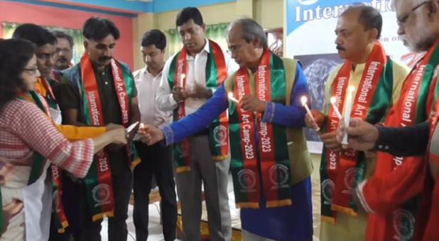 নড়াইলে দু’দিনব্যাপী আন্তর্জাতিক আর্ট ক্যাম্প উদ্বোধন