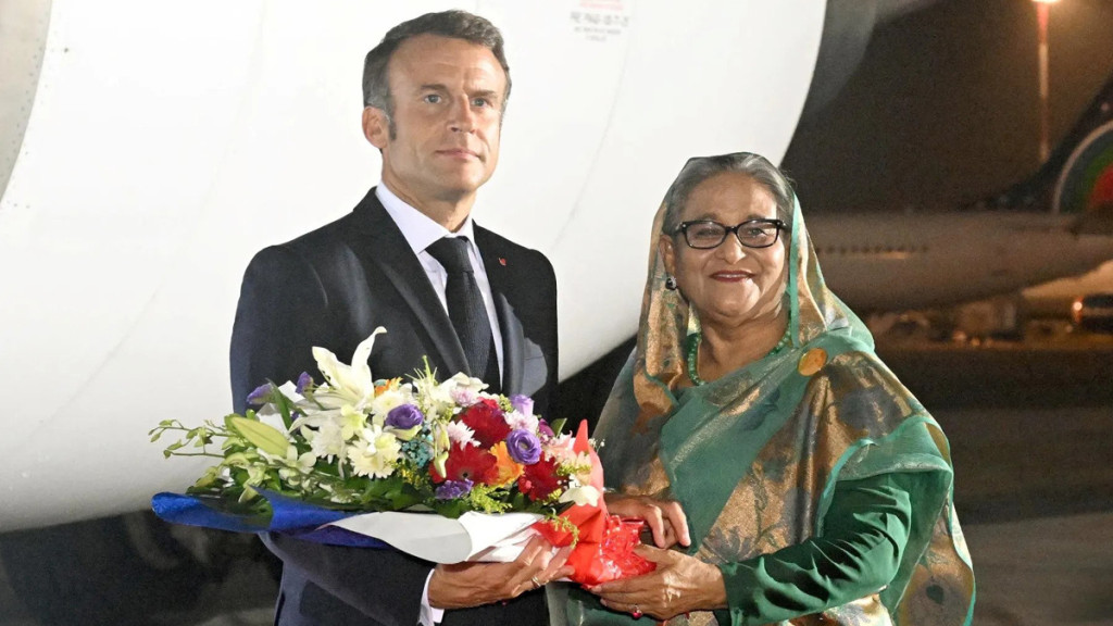 ‘ধন্যবাদ আপনাকে, প্রধানমন্ত্রী শেখ হাসিনা’ লিখে ম্যাক্রোঁর টুইট